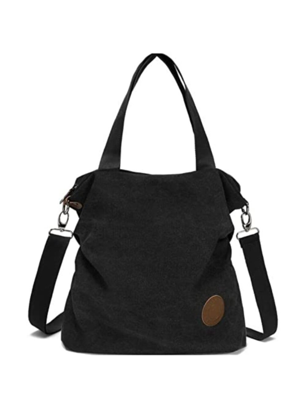 Canvas Crossbody Bag Tote Purse Detachable Strap Women's Shoulder Handbag